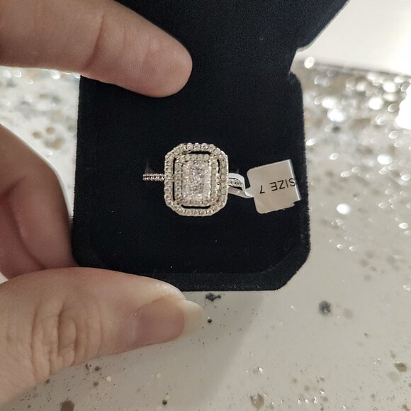 Neiman Marcus Jewelry - Radiant Halo Ring 💍